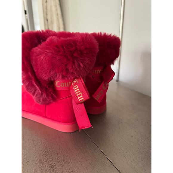 Juicy Couture Women's Slip On Winter Snow Boots Fur Lining Booties 8 - Picture 4 of 10